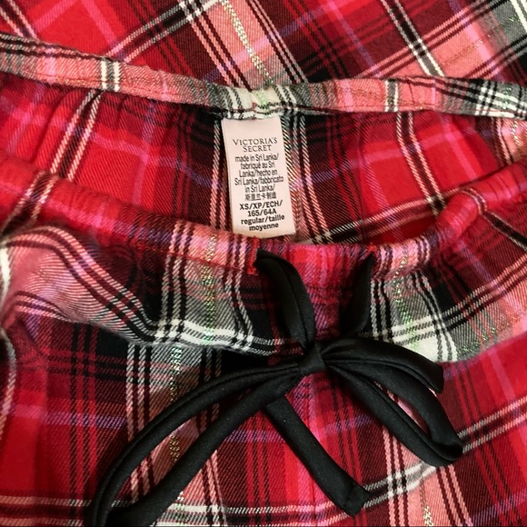 VICTORIA’S SECRET Flannel Sleep Shirt and Pants Set size:XS/XP - Picture 11 of 12